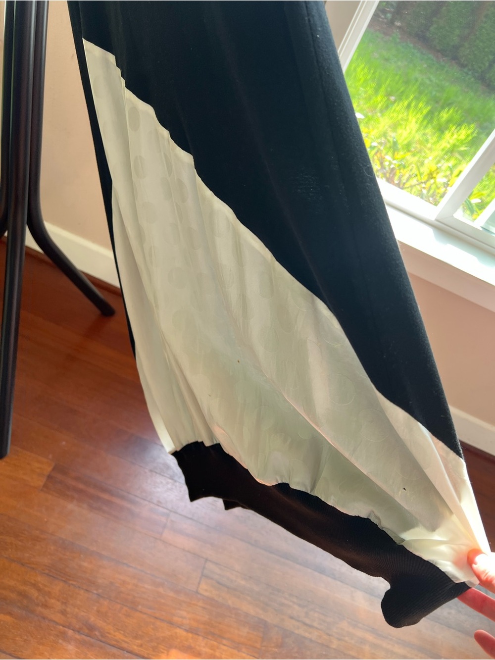 Yohji Yamamoto Y's SS 2011 polka dot paneled tank midi dress black white EUC 2 M - Picture 9 of 11